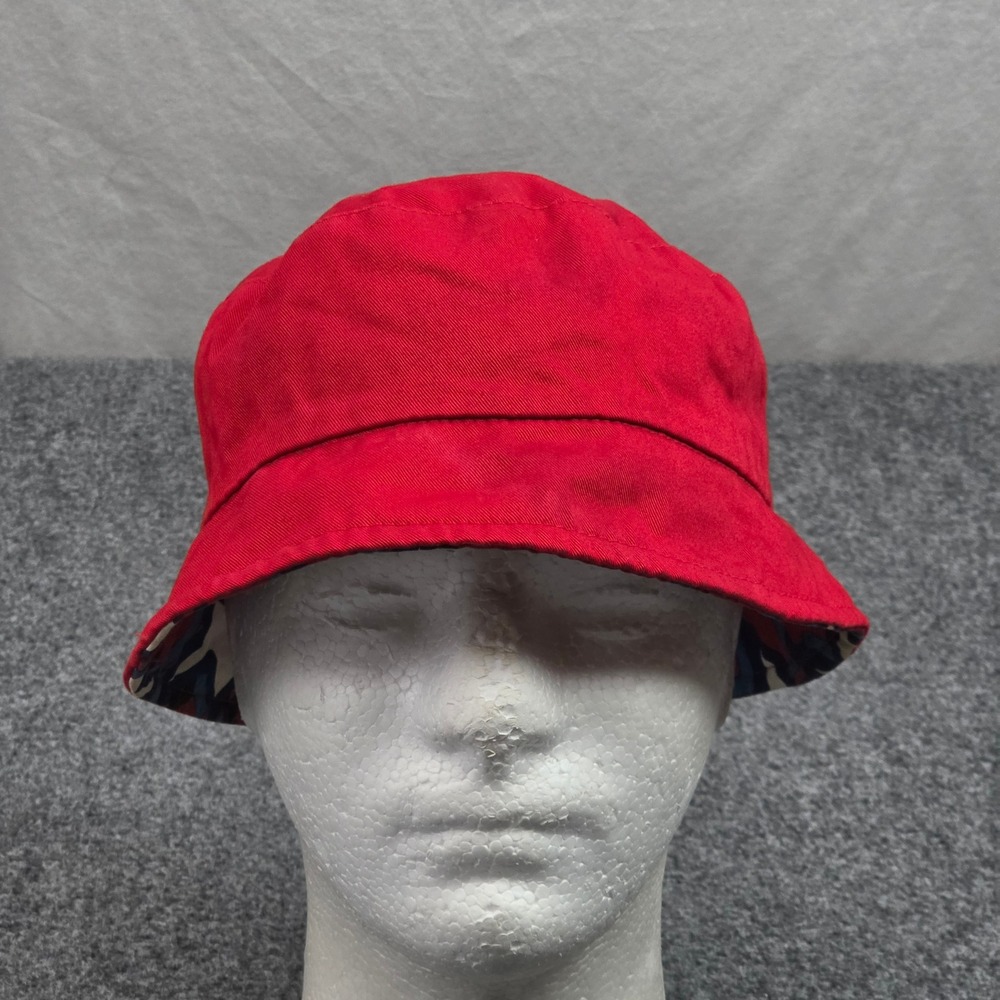 Vintage Sprouse Bucket Hat Red Star Print Reversible Streetwear Hat Festival 90s